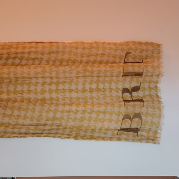 Burberry silk scarf about 2x7 feet - Picture 3 of 5